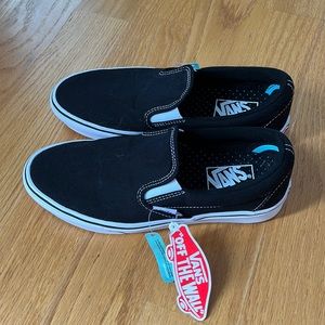 Vans new with tag comfy Cush black slip Ons womens 8